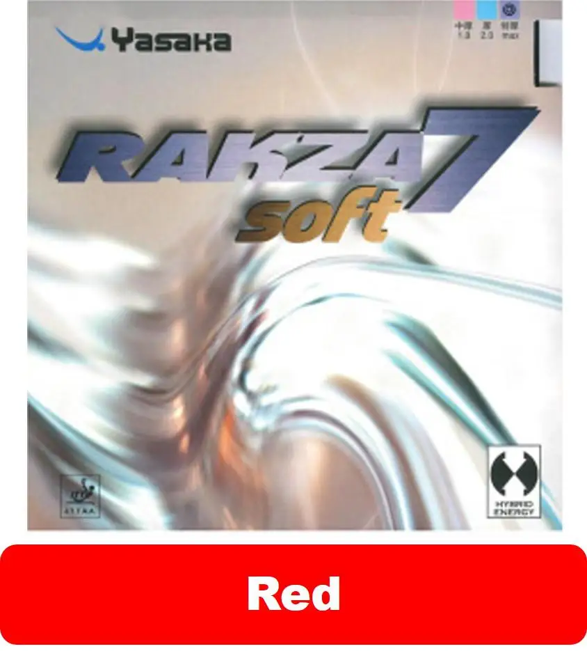 Yasaka RAKZA 9 RK9 RK 7 RK 7 мягкий с бугорками настольный теннис резиновый гибид энергия Pips-в пинг-понг Губка Tenis De Mesa - Цвет: RK Soft 7  max red