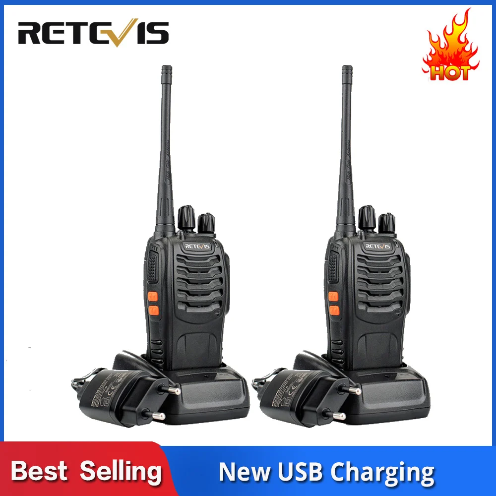 2 шт. Retevis H777 дешевая рация радио 3 Вт UHF портативный приемопередатчик двухстороннее радио usb зарядка рация коммуникатор