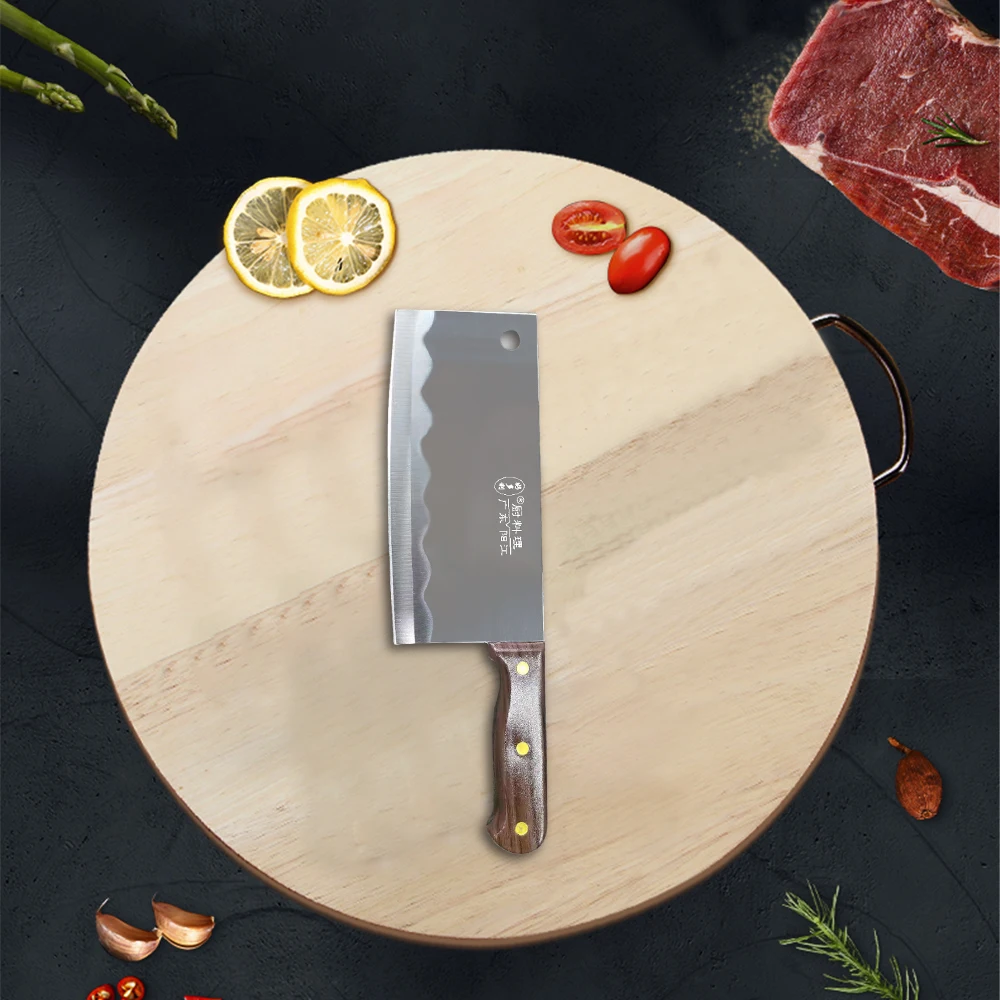 

Chinese Cleaver Handmade Chopper Chef 40CR13 Stainless Steel Knife Professional Kitchen Knives Meat Vege Slicer Chopping Knife