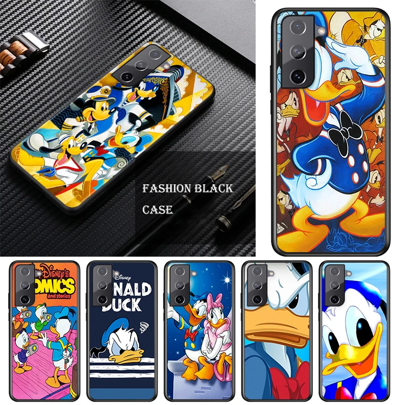 

For Samsung S21 S20 FE S22 Ultra Pro Lite S10 S10E S9 S8 S7 S6 Edge Plus Disney Cartoon Animation Daisy Donald Duck Phone Case