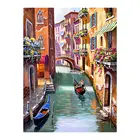 Пейзажи, уотери, городской дом, алмазная картина, масло, сценический круглый полный дрель, Nouveaute, сделай сам, мозаика, вышивка, 5D, вышивка крестиком