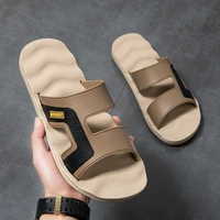 summer new slippers mens soft soled comfortable massage slippers fashion all match street port style sandals flip flops men