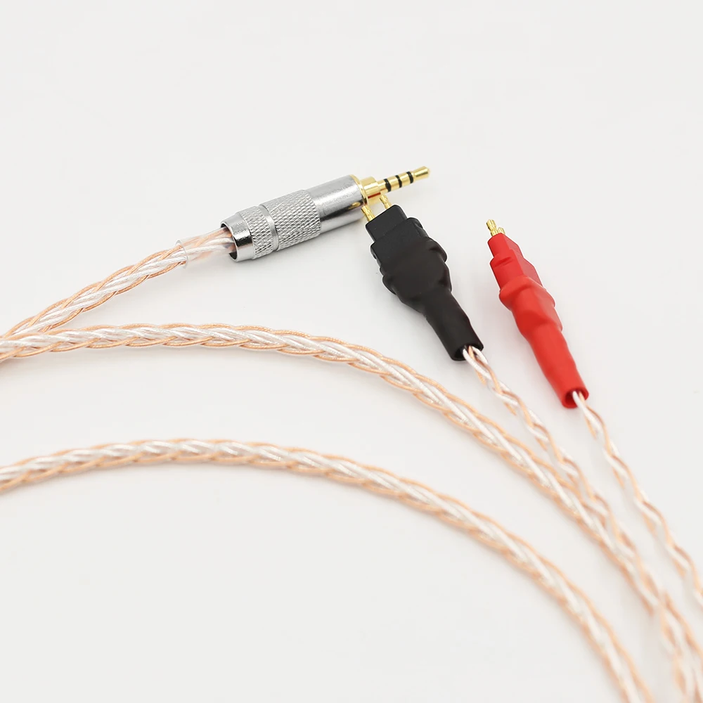 2 5 мм TRRS сбалансированный кабель для HD650 HD600 HD660s серебристый и медный витой