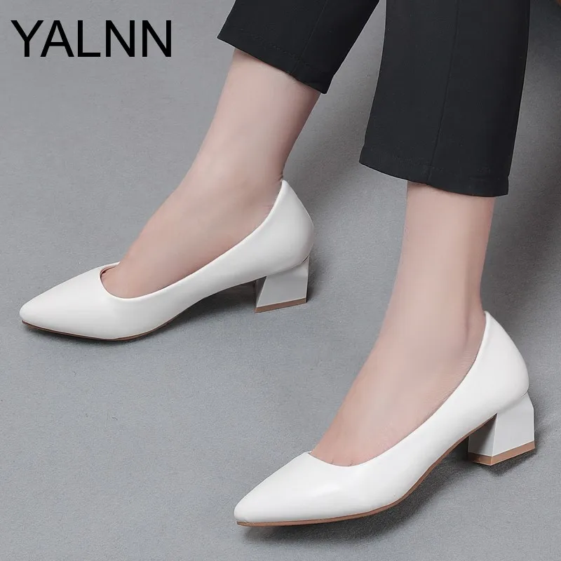 Yalnn/женские туфли-лодочки на высоком каблуке сезон весна-осень sapato feminino женские с