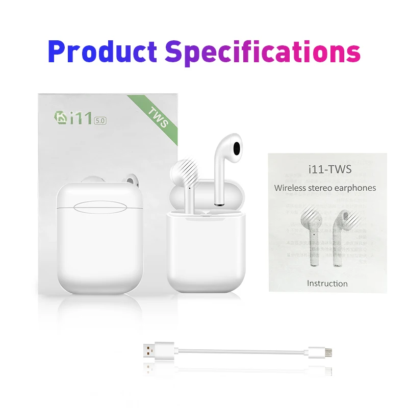 I11 tws беспроводные наушники Bluetooth 5 0 стерео 3D i7s TWS мини гарнитура для iPhone Samsung Xiaomi