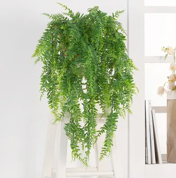 1Pcs 80Cm Green Vine Silk Artificial Hanging Leaf Garland Plants Leaves Diy For Home Wedding Party Bathroom Garden Decoration 3
