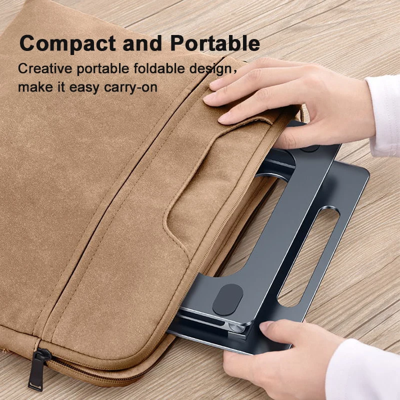 

Adjustable Laptop Stand Base Support Notebook Stand For Macbook Tablet Computer iPad Cooling Pad Bracket Table With Phone Holder
