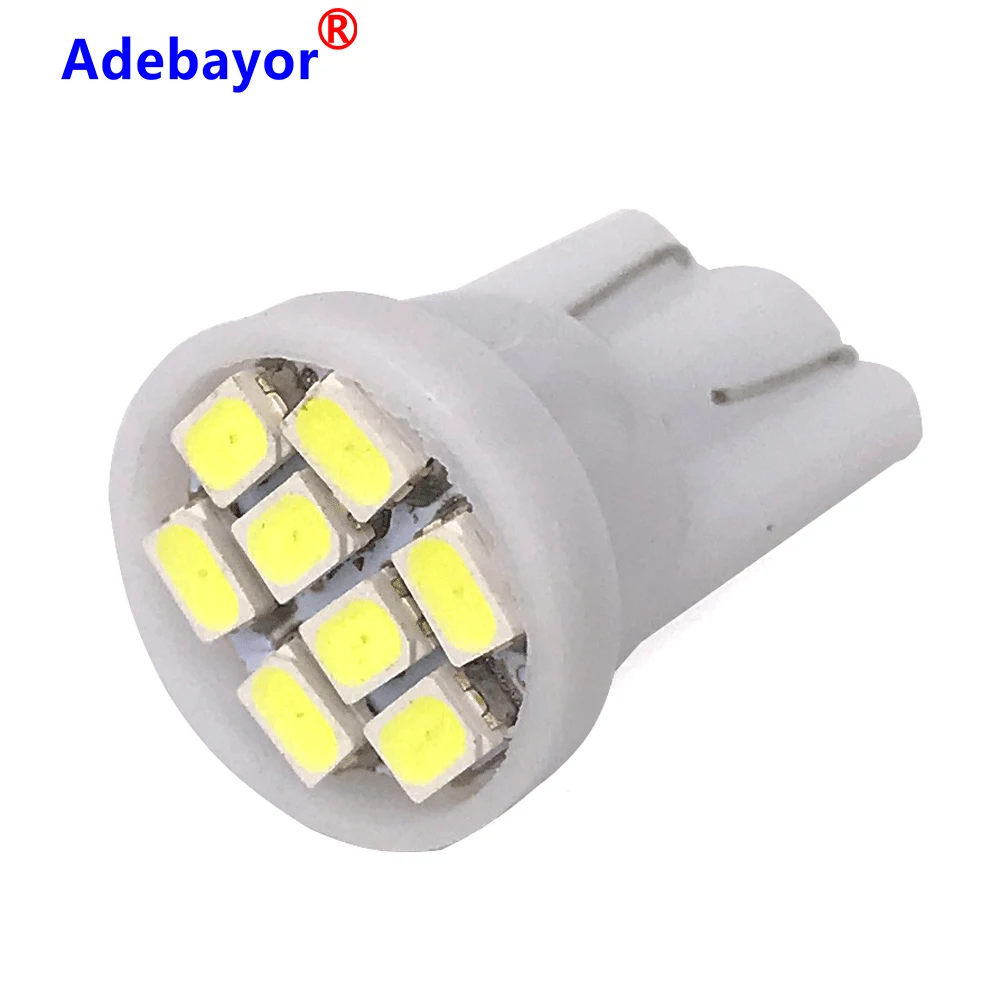 500 шт. Акция светодиодные T10 8 smd 1206 светодиодов 8SMD светильник 194 168 192 W5W 3020