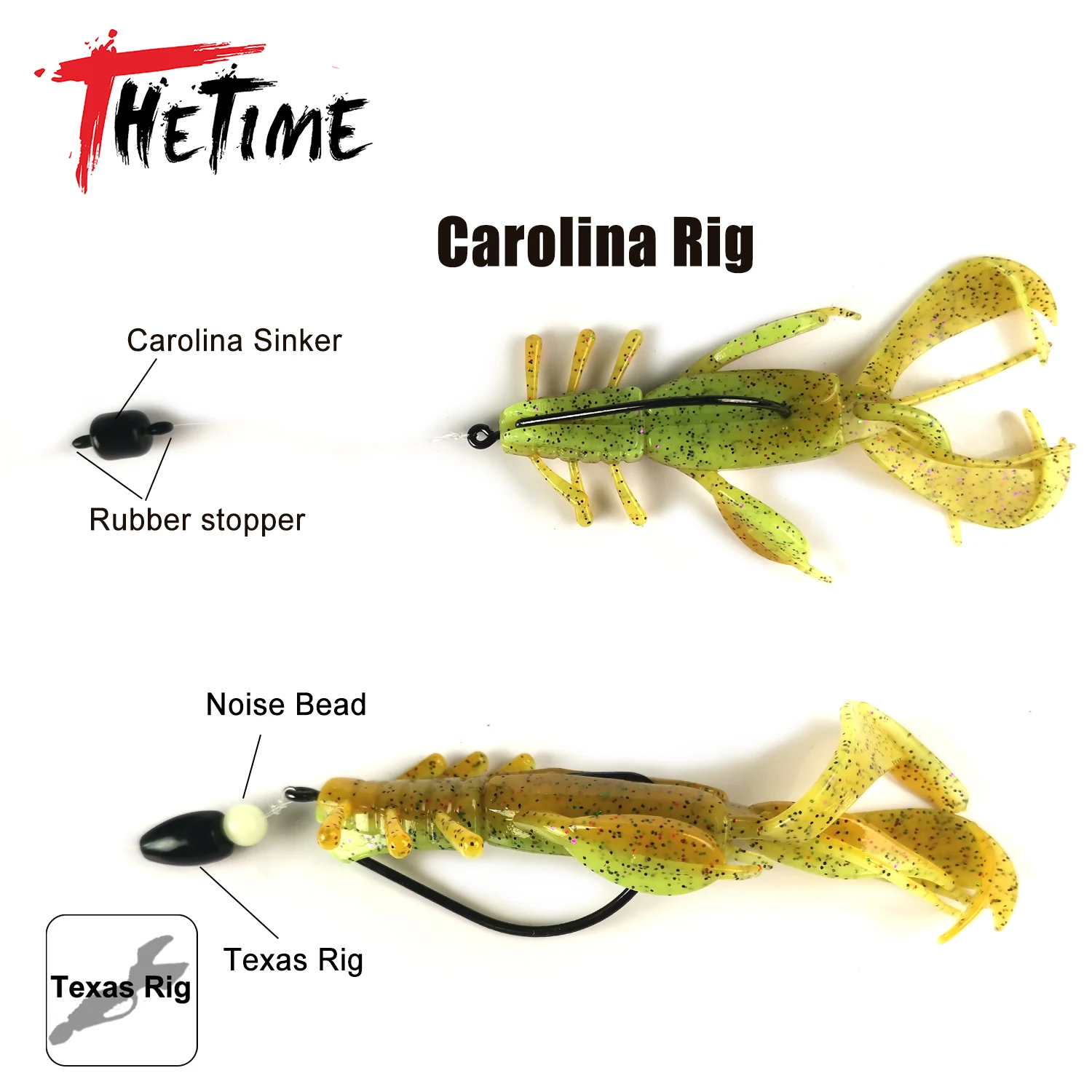 2021 THETIME Новинка Monarch Cray сумасшедшая Хлопушка 4 дюйма/8 5 г Мягкая приманка креветки
