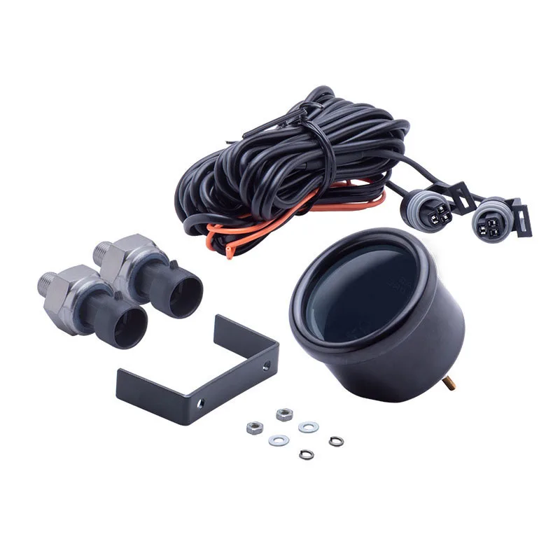 

Dual Air Suspension Gauge Air Ride Air Pressure Gauge PSI Blue LED with 2Pieces Electrical Sensors