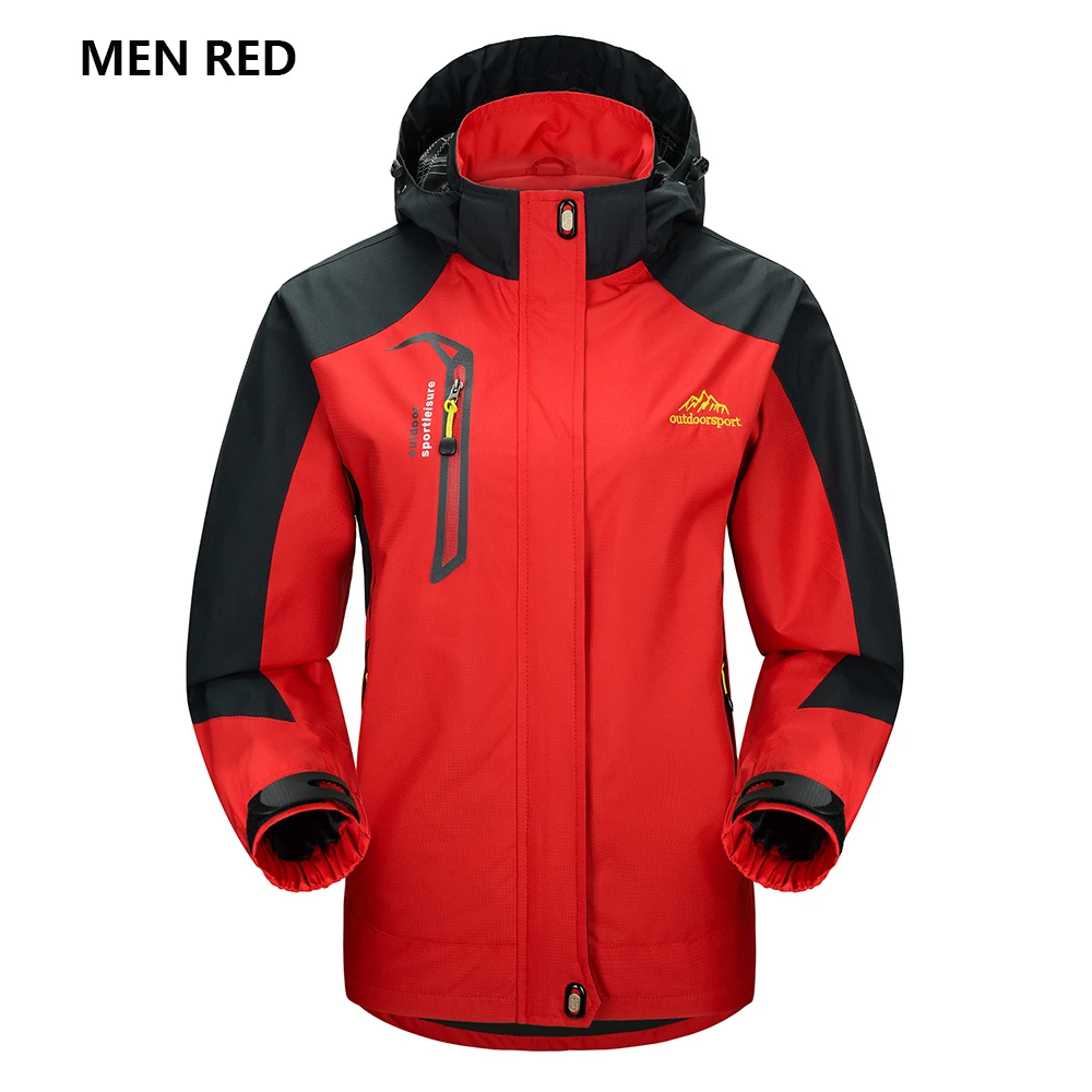 Men Big Red Facecozy для мужчин и женщин, зимняя уличная Водонепроницаемая походная куртка, спортивная куртка для альпинизма, треккинга с капюшоном, одежда для кемпинга, охоты, куртки для рыбалки - Цвет: Men Big Red