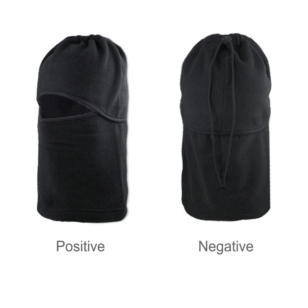 

LEEPEE Full Face Cover Cap Fleece Mask Black Windproof Hat Motorcycle Face Mask Unisex Balaclava