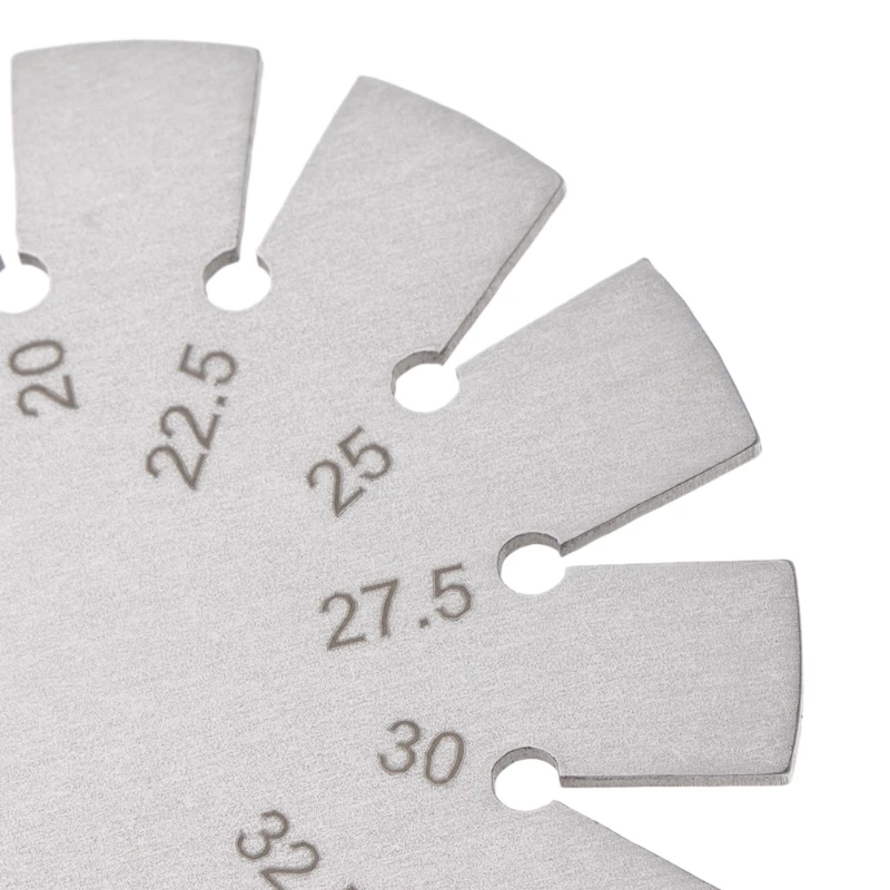 Нержавеющая сталь конический манометр Угол транспортир диапазон 15 °-120 ° Gage