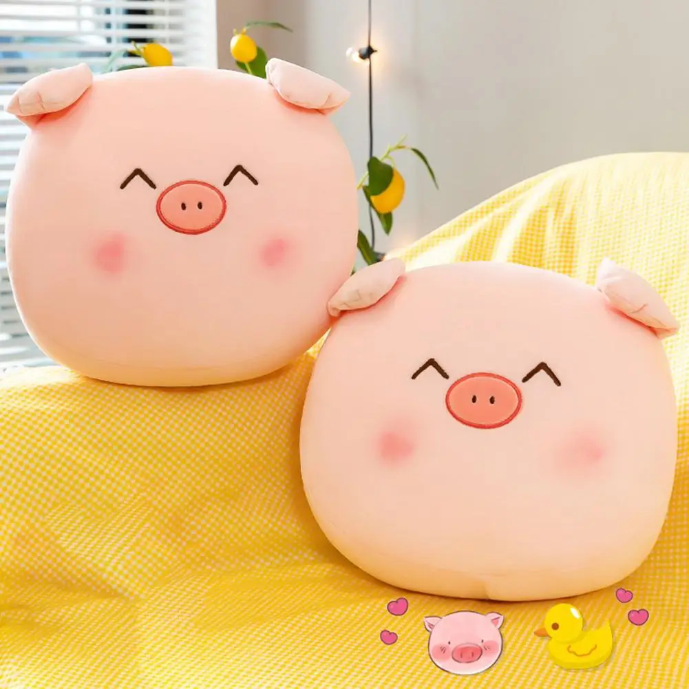 

Pig Plush Cushion Fashionable Vibrant Stuffed Pig Plush Toy Clean Easily No Stuffiness Stuffed Pig Cushion