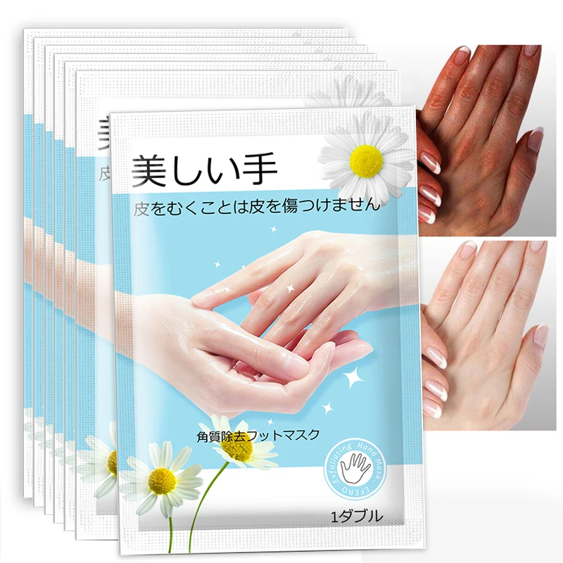 

5Pack Moisturizing Hand Mask Exfoliating Tender and Smooth Gentle Care Hand Mask Spa Gloves Lavender Rose Aloe Hand Mask Patch