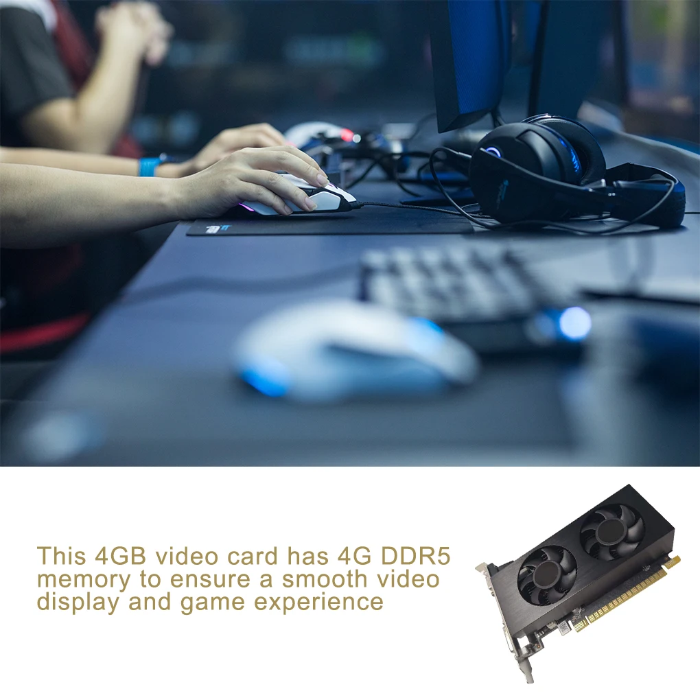 3D Gaming Graphic Card GTX750TI 4GB DDR5 Graphic Card 128bit HD Computer Video Card Desktop Computer Accessories