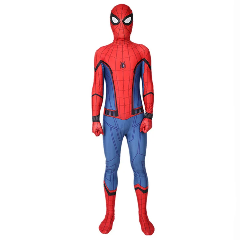 Spiderman suit 1 Новинка; костюм Железного Человека-паука; костюм Человека-паука для выпускного вечера; 3D спандекс; костюм зентай; костюм супергероя Marvel; колготки; наряд для вечеринки - Цвет: Spiderman suit 1