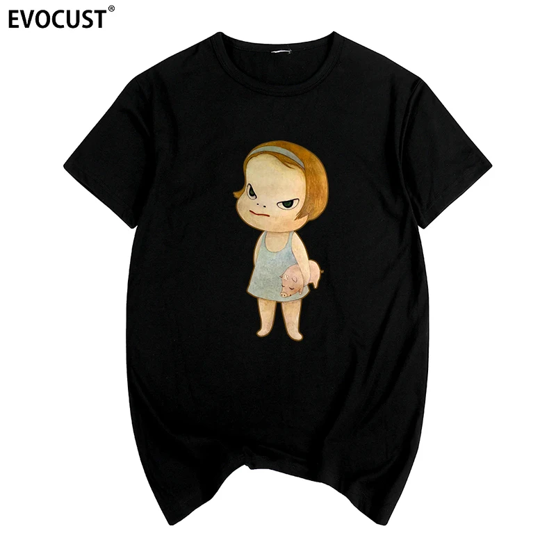 

Yoshitomo Nara Kawaii Funny Anime Harajuku Novelties Cute Cool Fashion T-shirt Cotton Men T shirt New TEE TSHIRT Womens