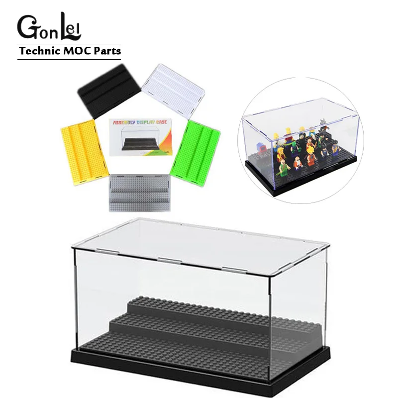 Новая витрина для защиты фигурок 8 цветов с 3 ступенчатой базовой пластиной