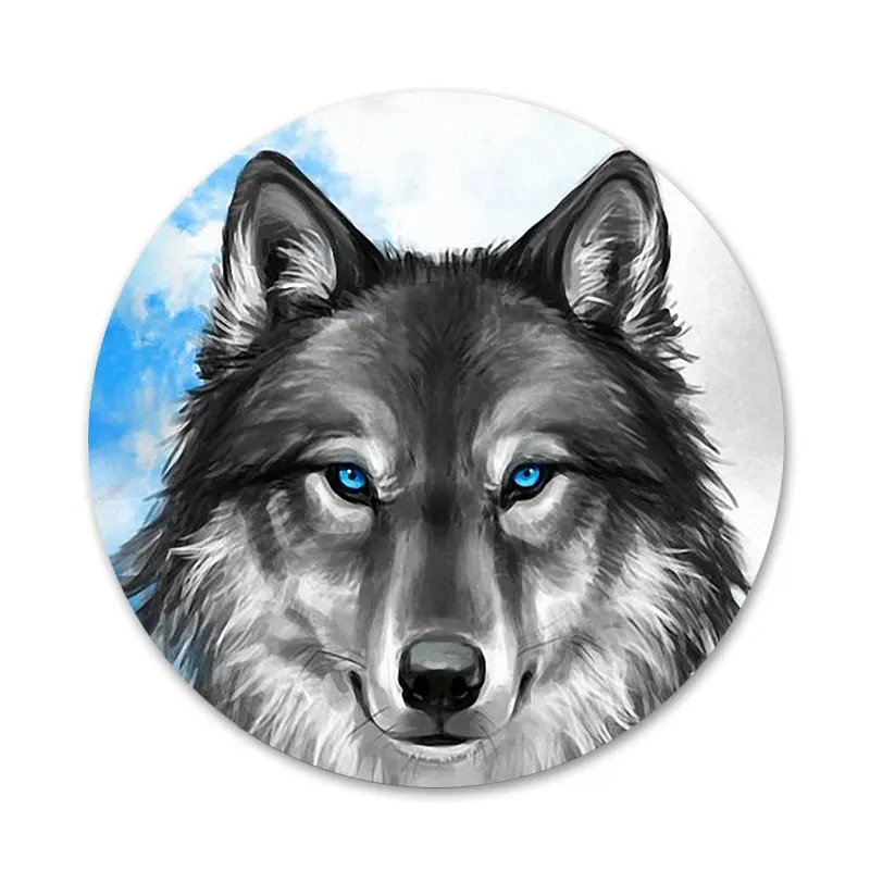 Значки &quotВолк&quot значки &quot металлические для телефона|Значки| |