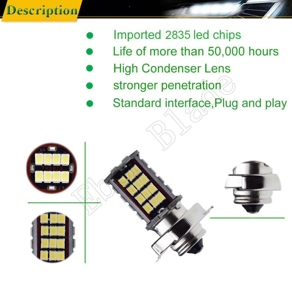 10 шт. P26S светодиодный светильник для головы мотоцикла 2835 чипы 56 smd мотор лампа 6V