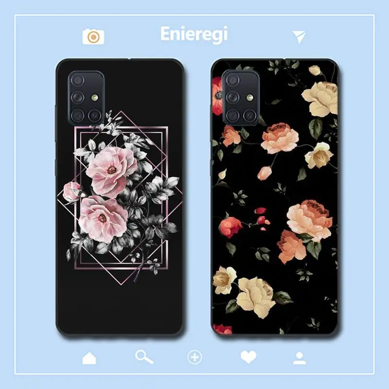 

RuiCaiCa Bright Red Roses Flowers Phone Case for Samsung A51 01 50 71 21S 70 31 40 30 10 20 S E 11 91 A7 A8 2018