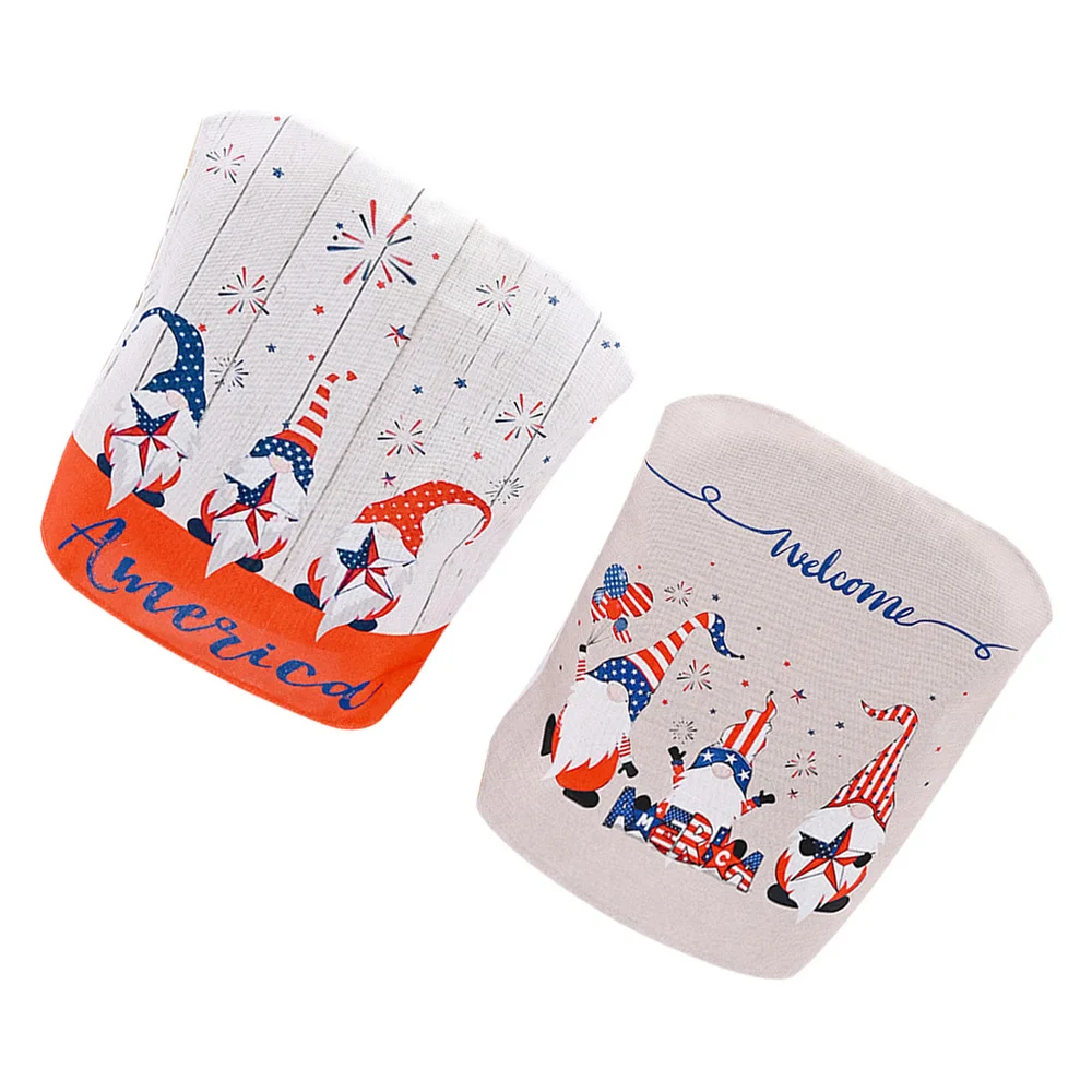 

2pcs Independence Day National Day Flag Chair Cover Restaurant Bar Chair Cover