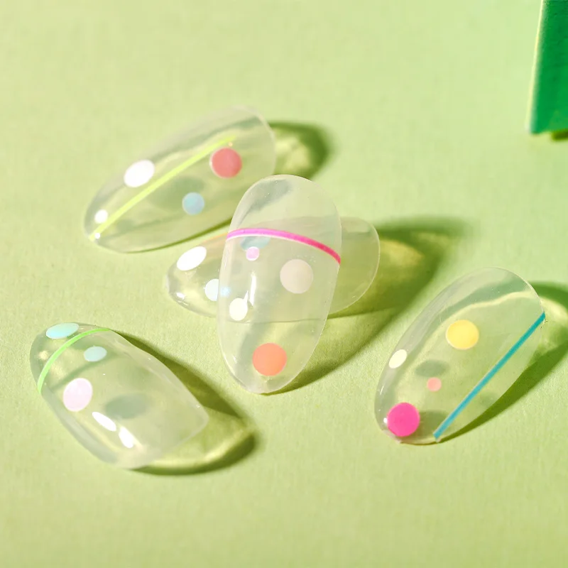 

1PC Fluorescein 3D Nail Sticker Curve Stripe Lines Nail Adhesive Band Nail Art Stickers Fluorescent Color Line Paster