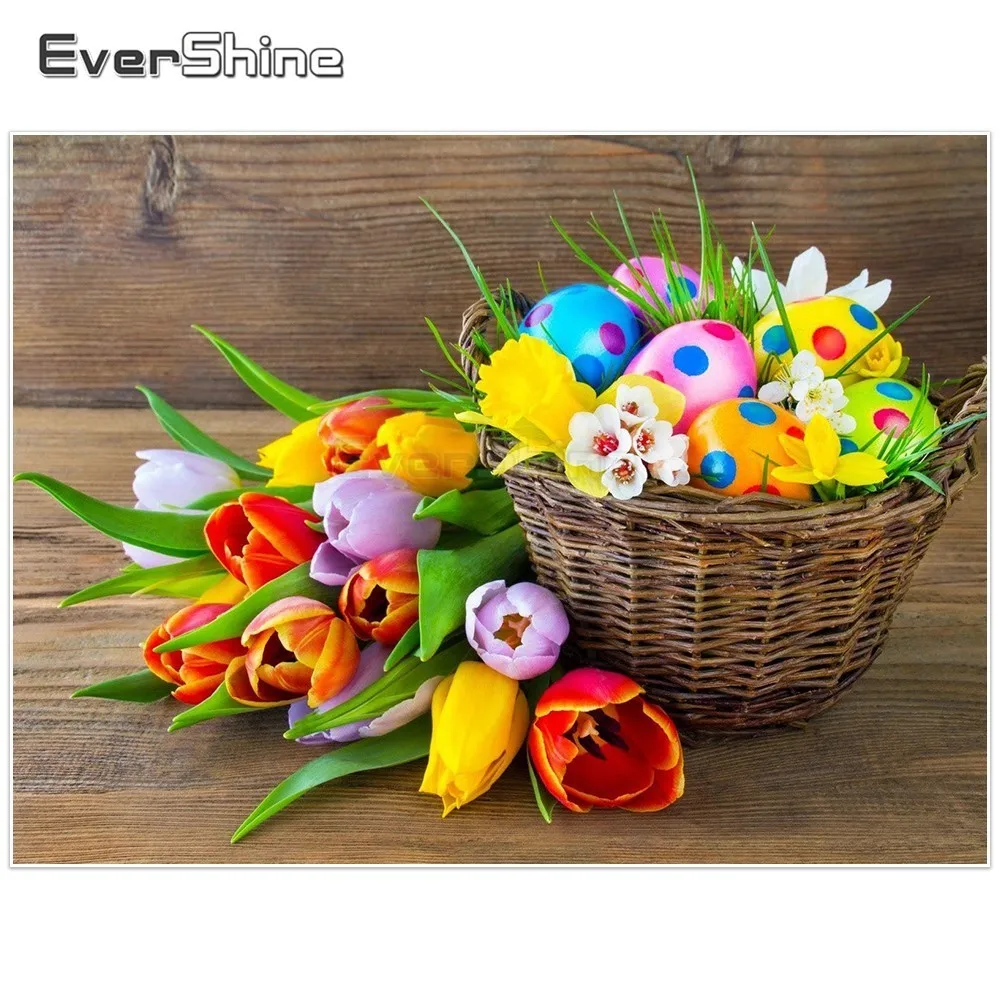 EverShine DIY 5D Diamond Painting Easter Egg Embroidery Full Square/round Rhinestones Mosaic Home Decor Handicraft Art|Алмазная
