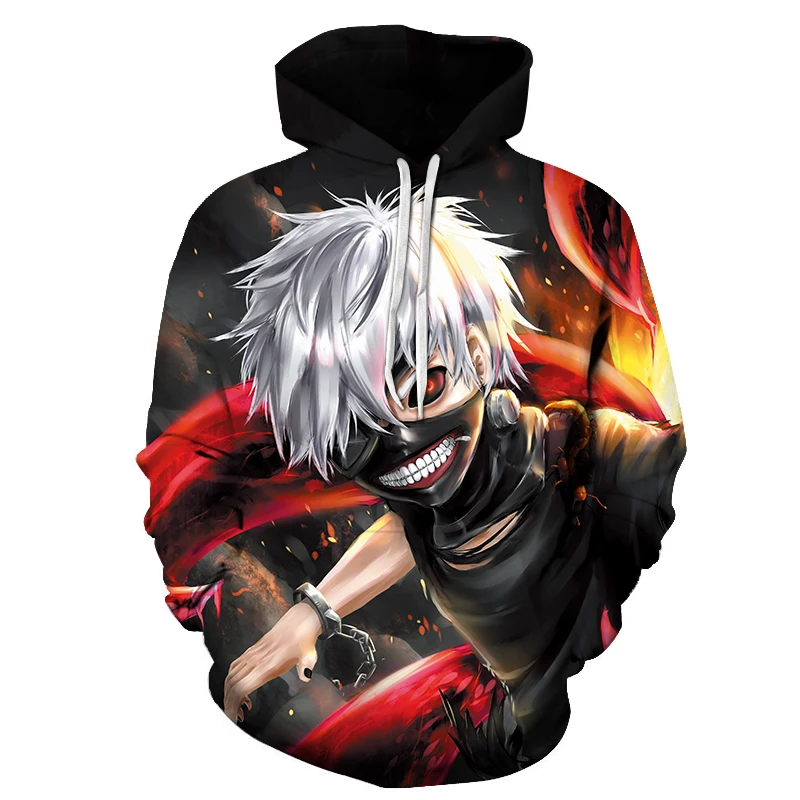 

Spring and Autumn Trend Anime Hoodies Harajuku Hooded pullover Casual jacket 2021 Hip Hop Streetwear Pullover Men Sportswear6XL
