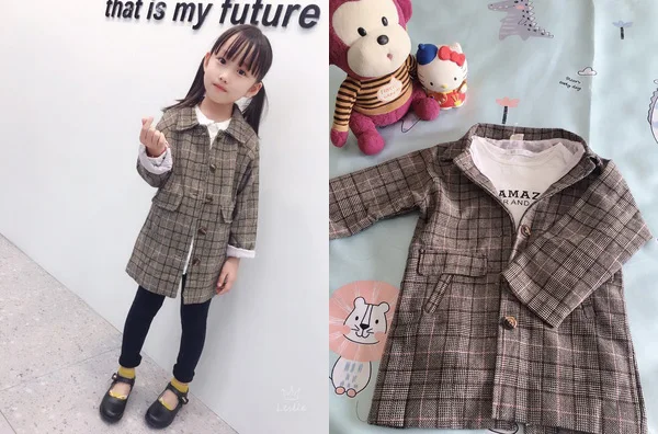 Куртка для девочек детский элегантный Блейзер|Шерсть и сочетания| |