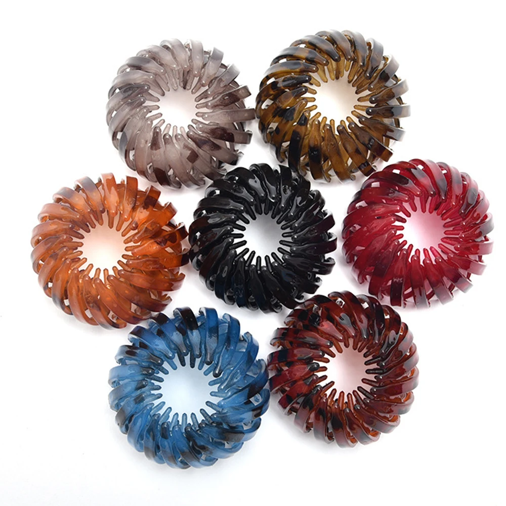 

Fashion Women Hair Bun Bird Nest Expanding Horsetail Buckle Hair Clip Female Ponytail Claw Pins Ladies Headwear Hair Accessories