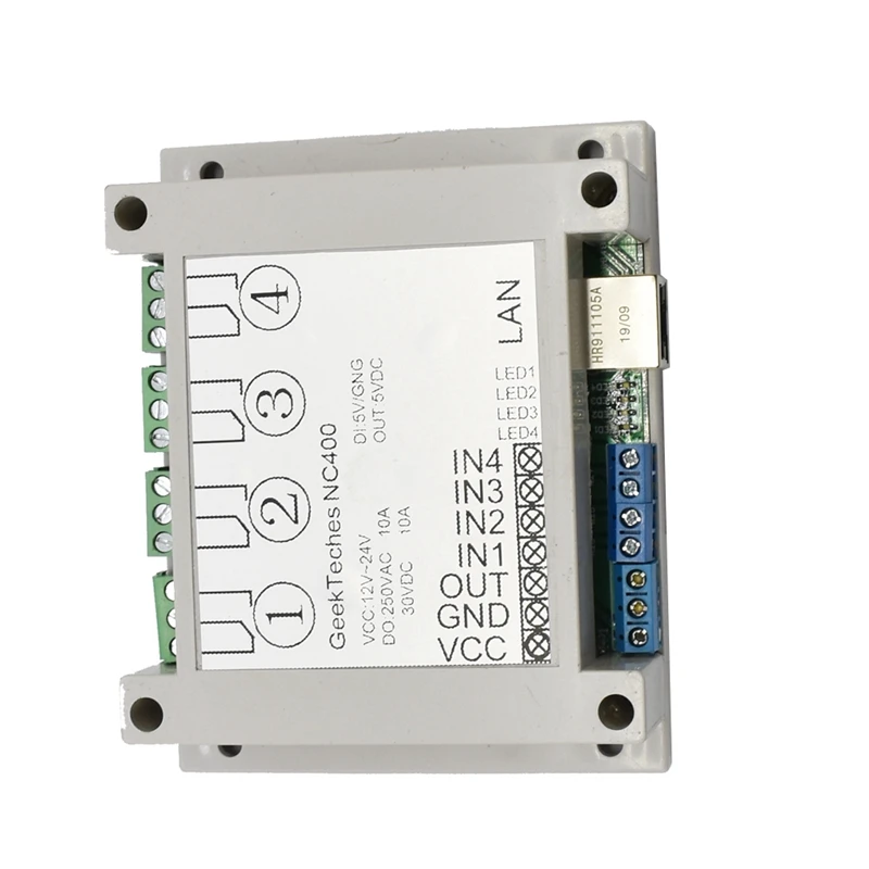 Ethernet RJ45 TCP/IP веб пульт дистанционного управления с 4 каналами реле UDP W5500 сетевой