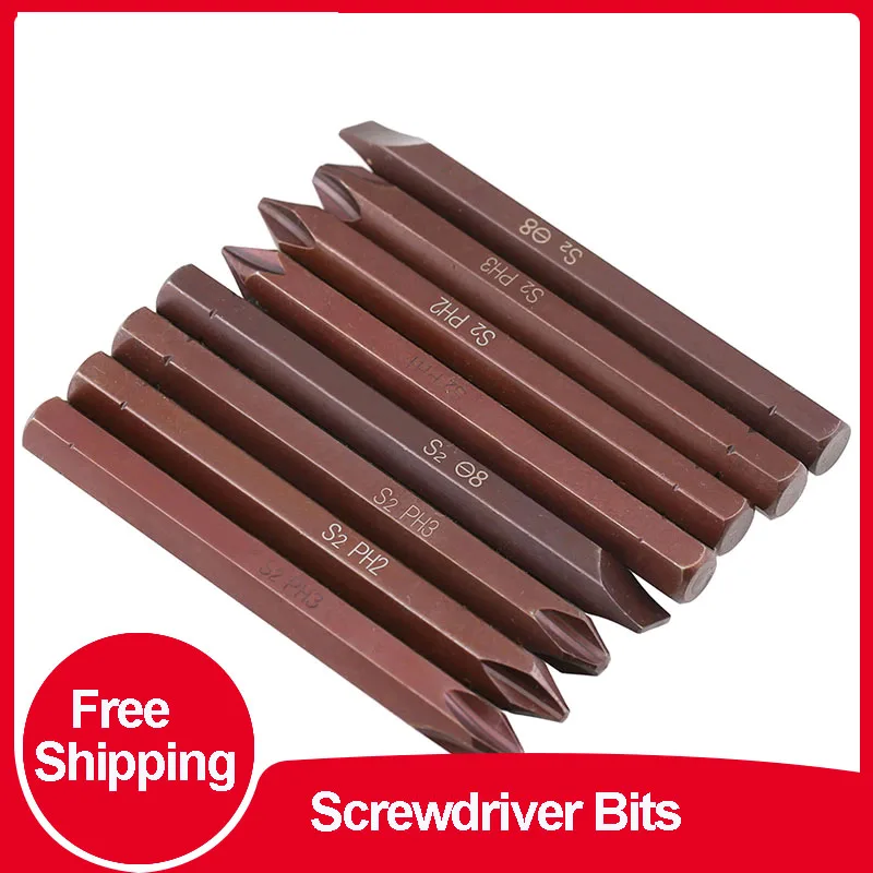

Screwdriver Bits Slotted Cross Impact Electric Batch Mouth Knocking Positive and Negative Impact ScrewdriverCcone Head