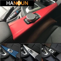 car console armrest multimedia panel decoration cover trim sticker for bmw 34 series gt f30 f32 f34 lhd interior accessories
