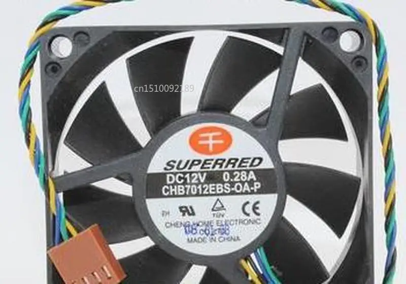 

for Brand CHB7012EBS-0A-P SUPERRED 7020 70*70*20MM 4Pin CPU DC12V motherboard cooling fan fan Free shipping