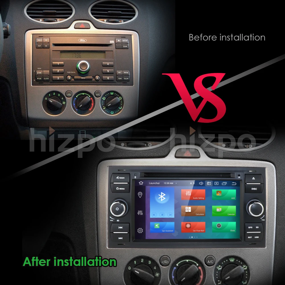 64G OctaCore Android9.0 автомобильный аудио gps для FORD FOCUS C-MAX dvd плеер Автомобильный