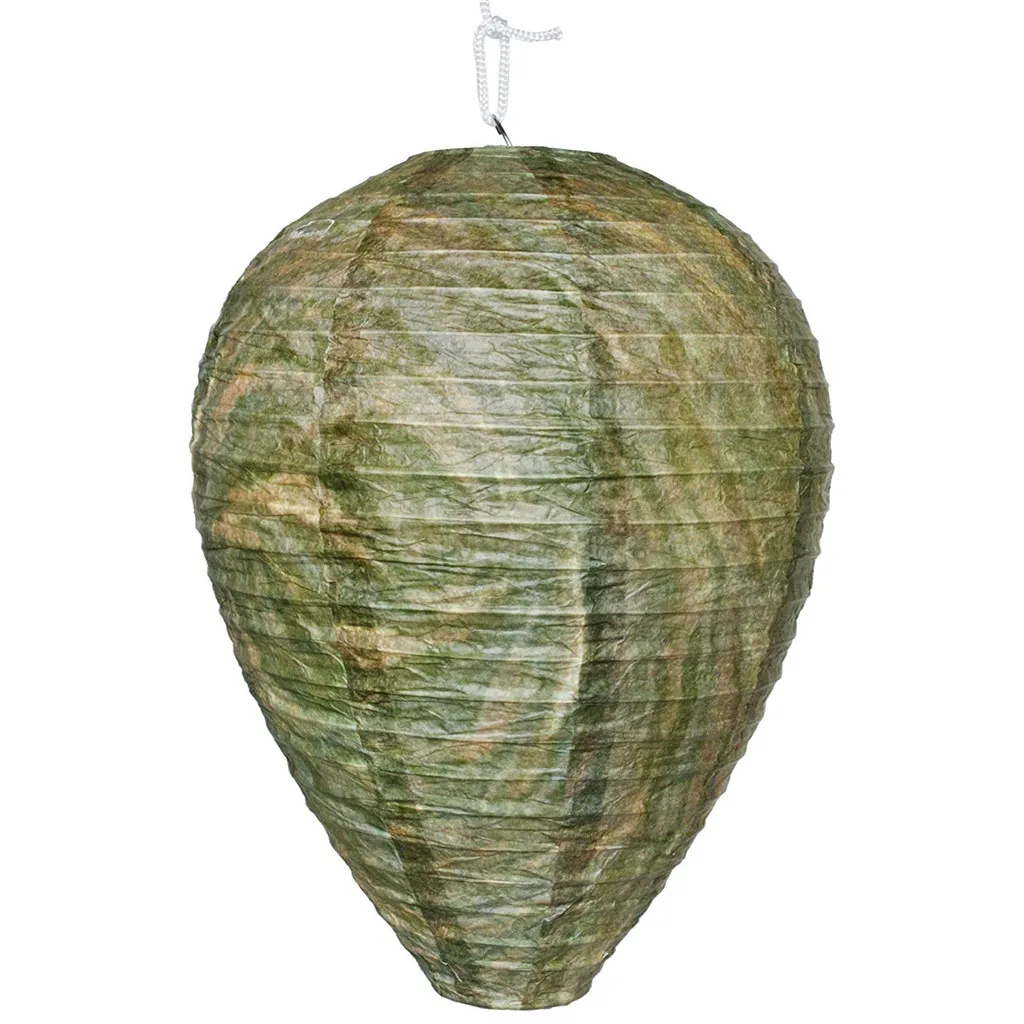 

Original Lantern Hanging Wasp Deterrent For Wasps Hornets Yellow Jackets Outdoor Bee Hornets Fake Wasp Nest Simulated Deterrent