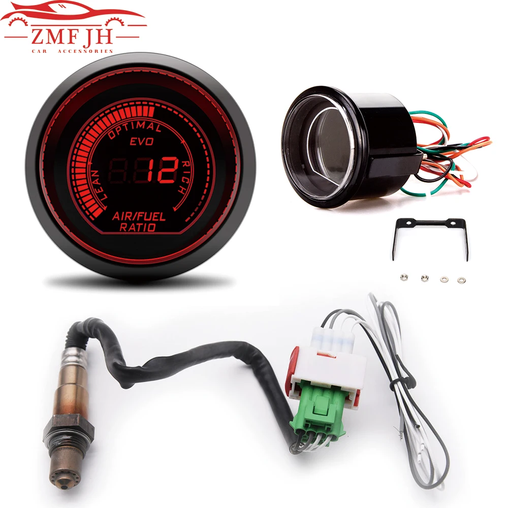 Универсальный двухдиапазонный автомобильный датчик 2 дюйма 52 мм красного и синего цвета с двумя