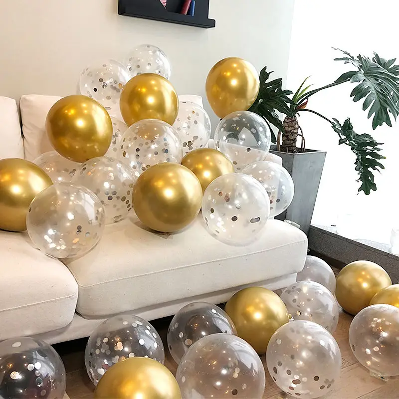 

10pcs/20pcs/30pcs 12inch Metal Pearl Latex Balloon Rose Gold Thick Chrome Metallic Globos Wedding Birthday Party Home Decor
