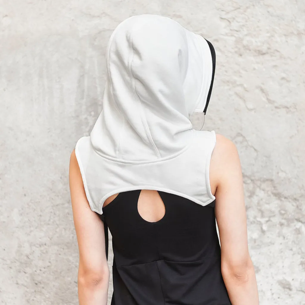 

Full Protective Face Wear Clear Hooded Hat Adults Face Shield Reusable Removable Men Women's Cosplay Accessories Mascarilla