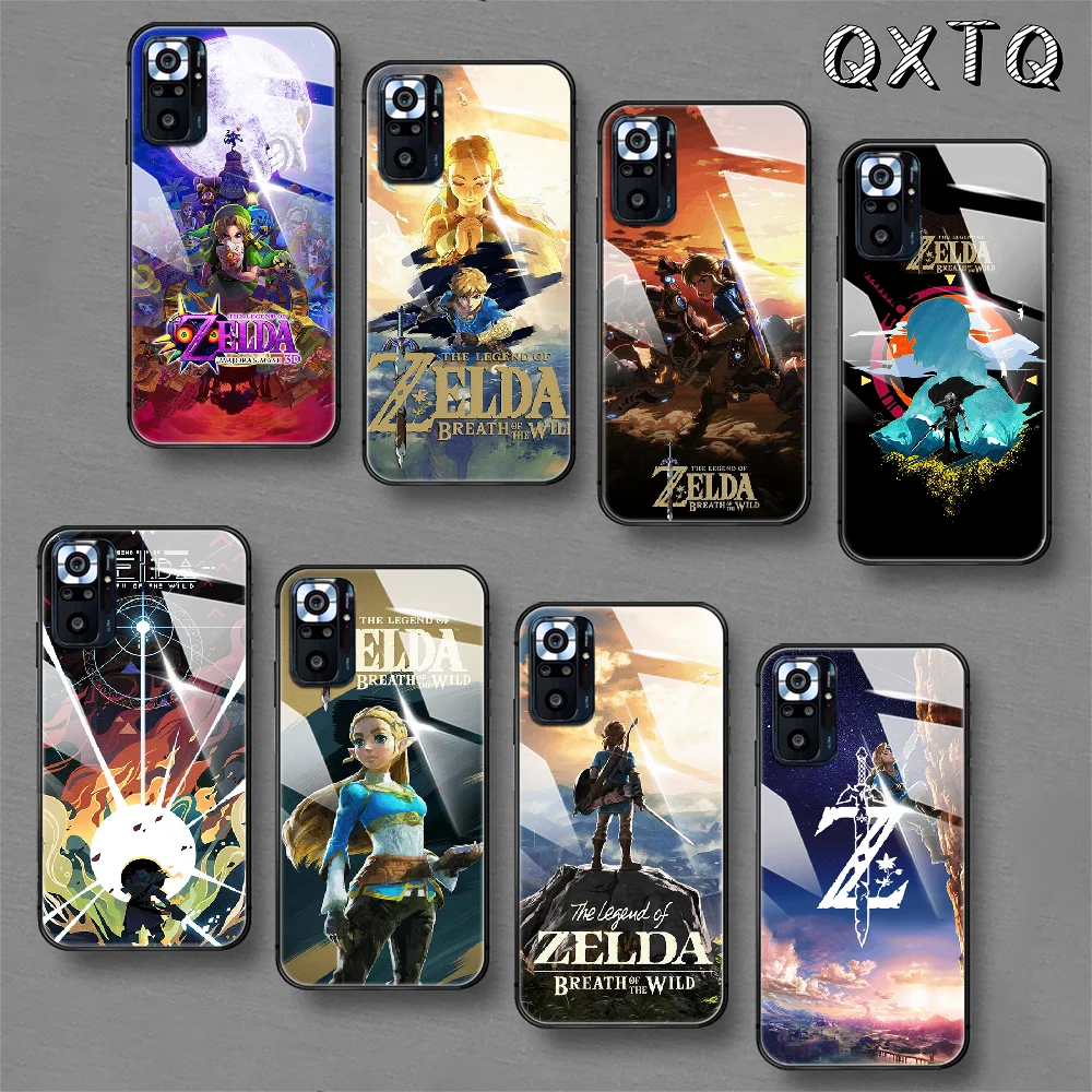 

Zeldas-Legend-Game Tempered Glass Smart Phone Case For Xiaomi Redmi Note 7 8 9 10 K 30 40 S A C T 5G Pro Cover Cell Trend Bumper