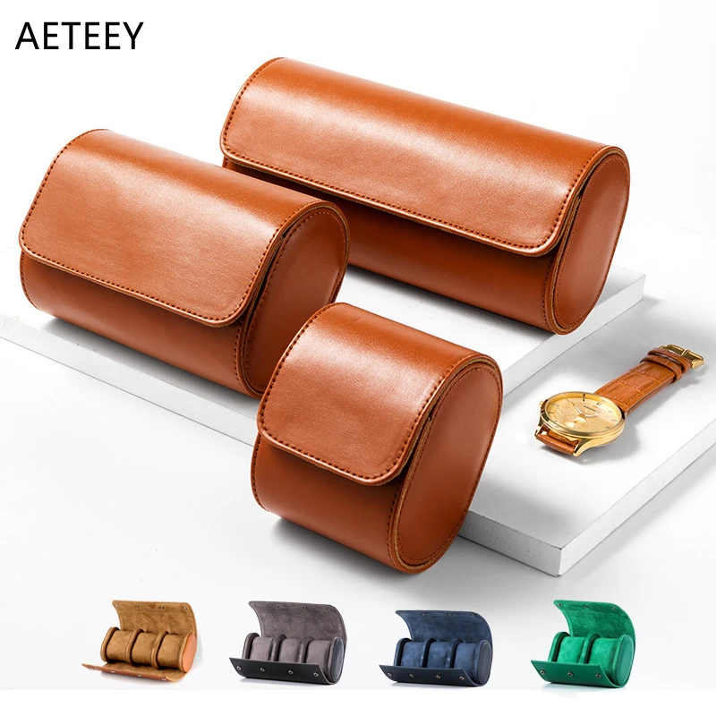 

Classic Travel Storage Leather Bag PU Leather Watch Case Prevents Scratching and Oxidation Watch Box Case Watch Pouch Organizer