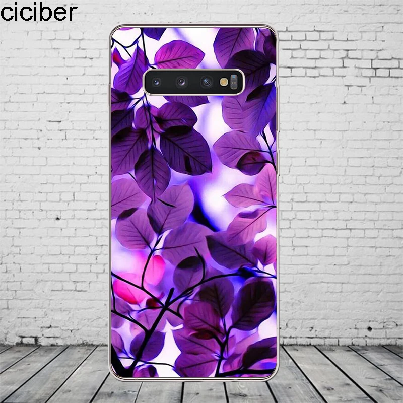 Ciciber растительная Роза для Samsung Galaxy S9 S8 S7 S6 Edge Plus S10 S10e + чехол телефона Note 10 9 8 5 4 3