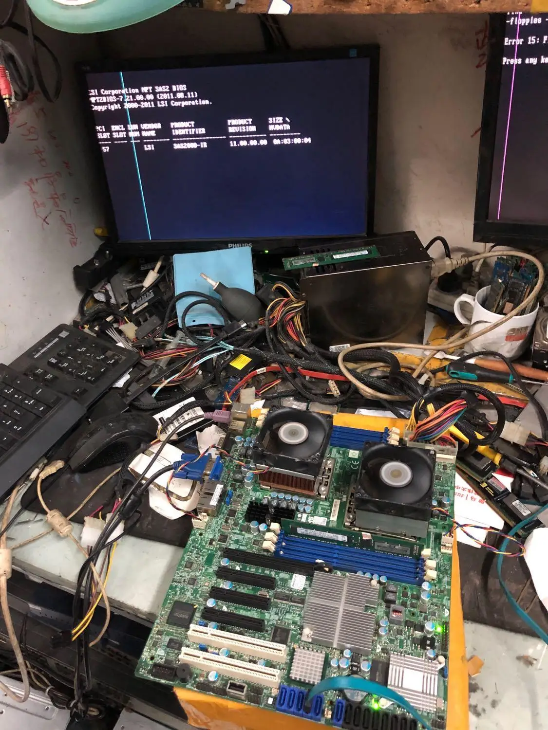 Рабочая Серверная материнская плата для X8DTL-6 LGA1366 LSI SAS 2008 5690 полностью протестирована