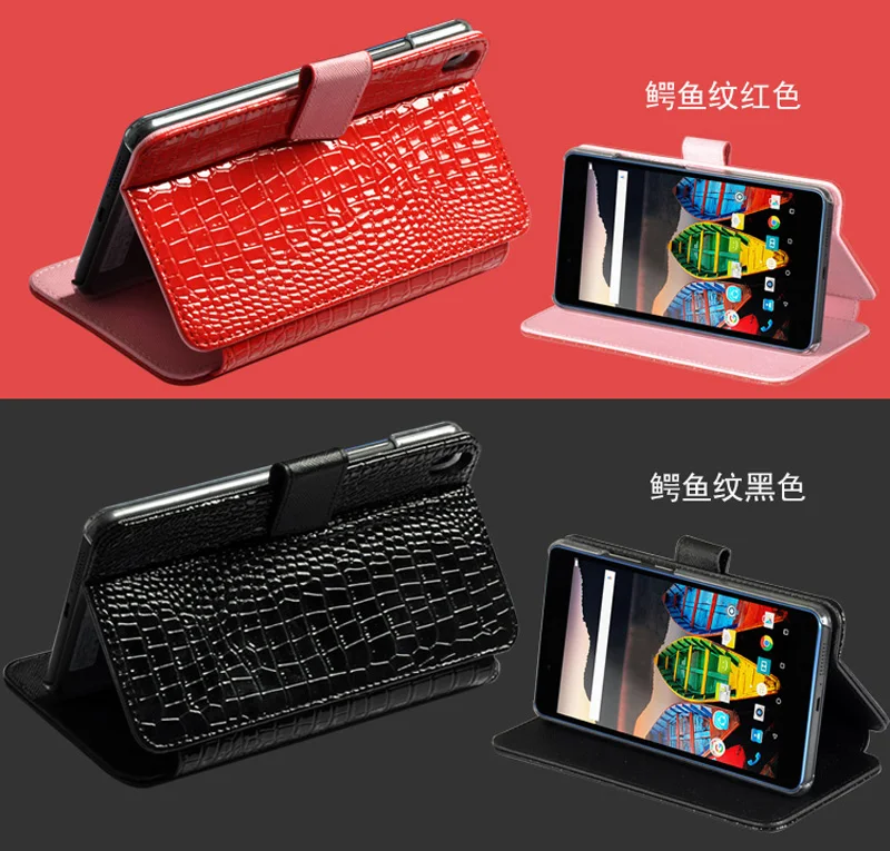Чехол-книжка из искусственной кожи с подставкой под кожу крокодила для Lenovo PHAB 6 98 |