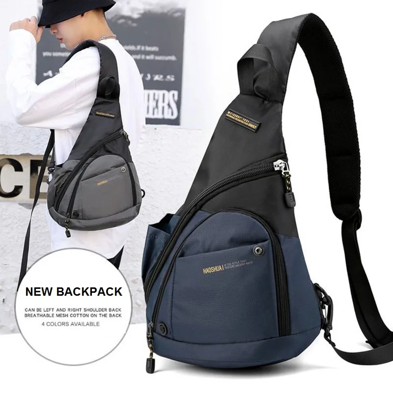 

Casual Backpack Men One Shoulder Bolsos Para Mujer Chest Sac A Dos Travel Bag for Men Crossbody Back Pack New Zaino Donna