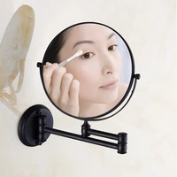 bath mirrors 8 round wall dual makeup mirror 3 x magnifying morrir cosmetic mirror bathroom mirror brass black mirror kba628