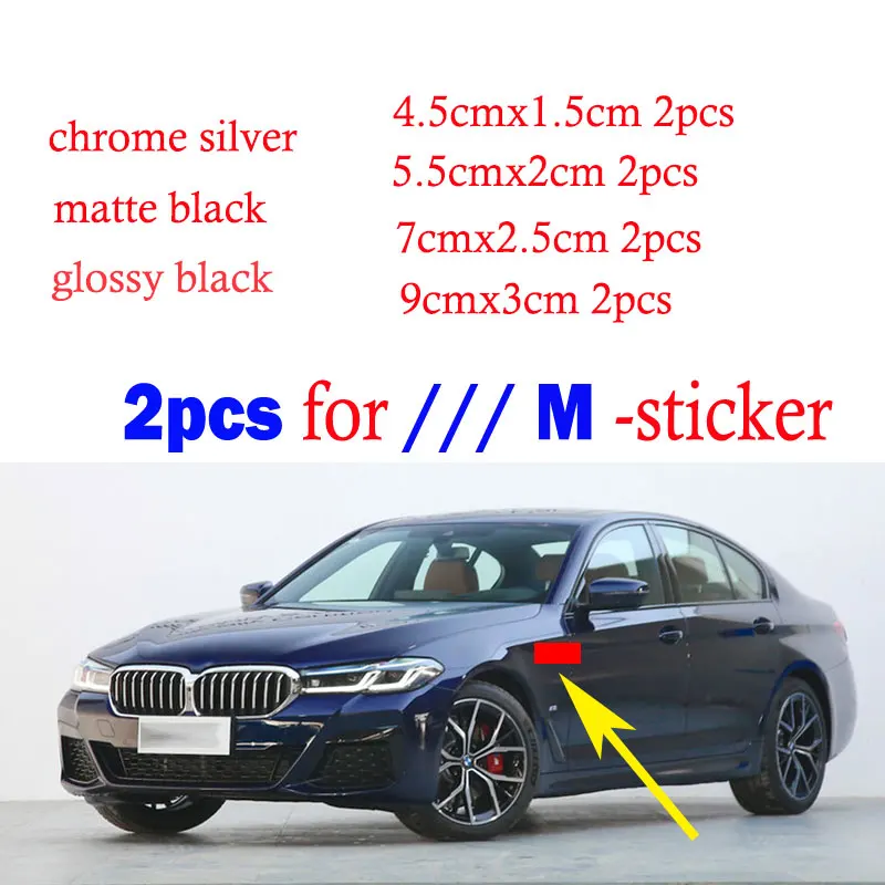 2 шт. наклейки для BMW M3 M5 X6 E71 X2 F39 X4 F26 X7 G07 E46 E39 E90 E91 E60 E36|Наклейки на автомобиль| |