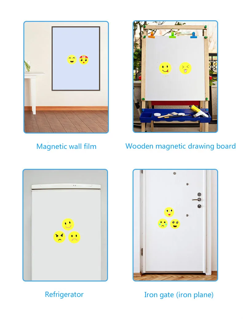 Красочные Мультяшные магнитные наклейки на холодильник Детские деревянные